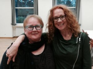 Els Beerten samen met haar Duitse redacteur, Helga Preugschat
